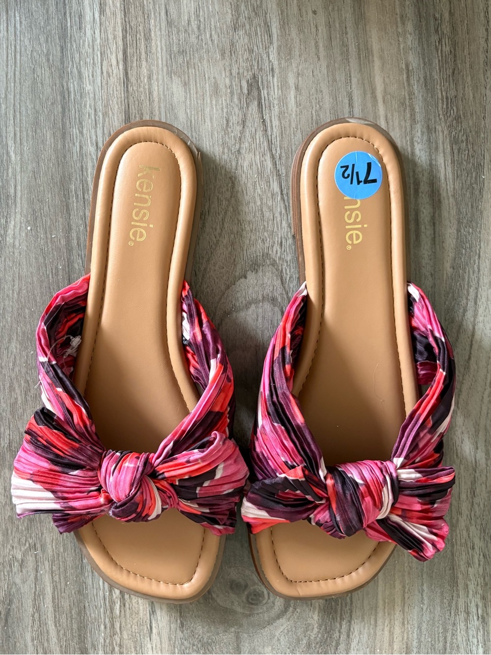 NWOB Kensie Renata 2 Slip On Sandals in Pink/Mauve SZ-7.5